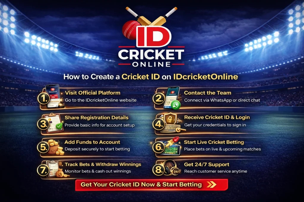 How to create a Cricket ID on IDcricketOnline step by step with secure registration