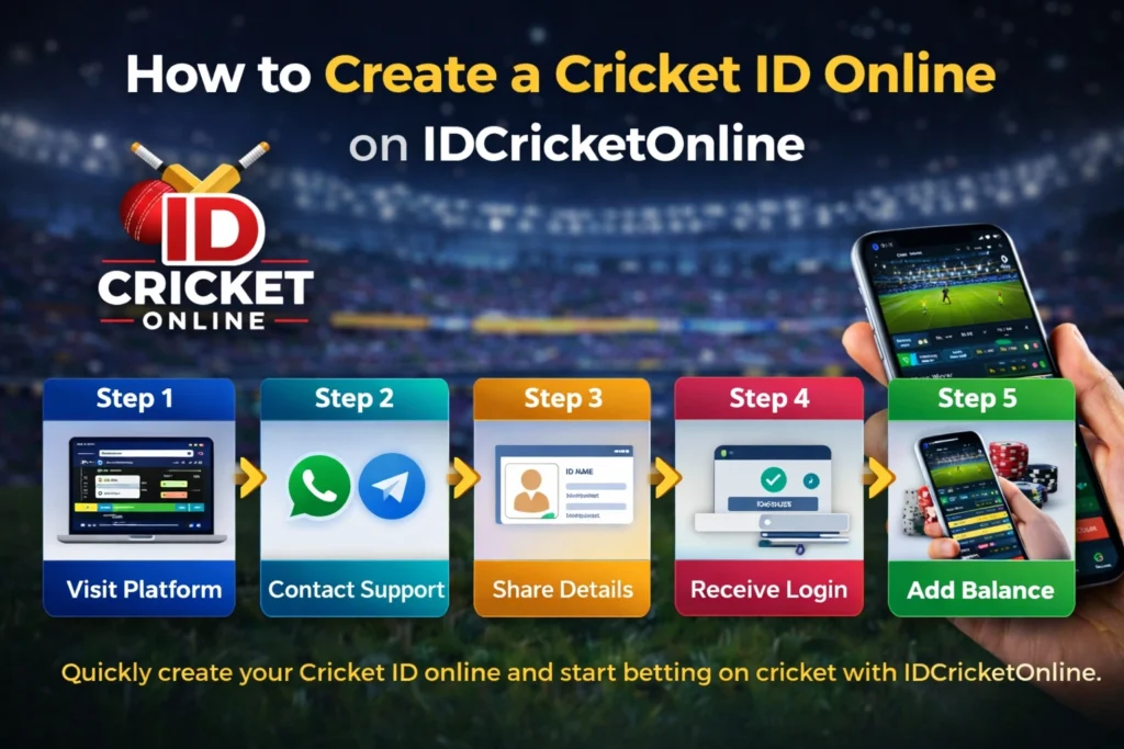 How to create a Cricket ID online on IDCricketOnline step by step