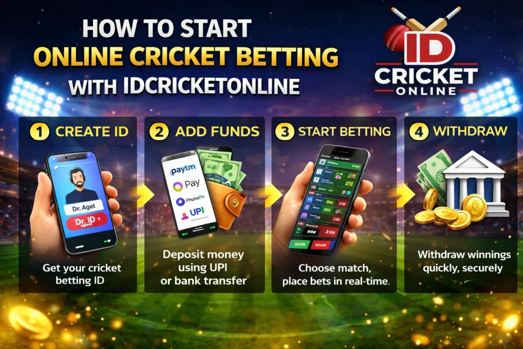 How to start online cricket betting with IDCricketOnline step by step in India